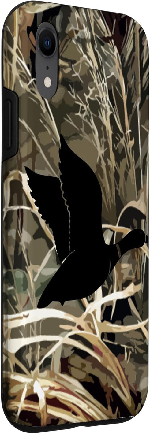 iPhone XR Waterfowl Hunting Camo Camouflage Duck Hunters Gifts Men Case...