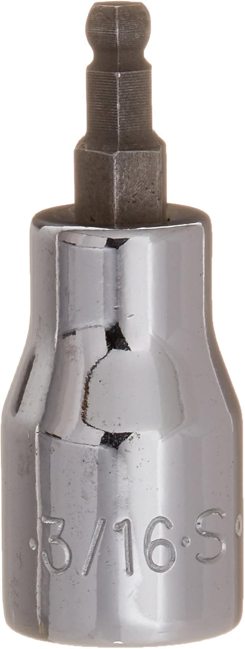 SK Tools USA 3/8" Drive, 3/16", Standard, Chrome Ball Hex Bit Socket | 45506...