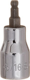SK Tools USA 3/8" Drive, 3/16", Standard, Chrome Ball Hex Bit Socket | 45506...