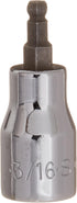 SK Tools USA 3/8" Drive, 3/16", Standard, Chrome Ball Hex Bit Socket | 45506...