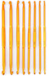 Oumefar Golden Double Ended Crochet Kit Alumina Crochet Knitting Needle Kit...