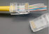 PETECHTOOL RJ45 CAT6A CAT6 Pass Through Connectors 23 AWG Cables 50-Pack - End Bold Ethernet 8P8C Gold Plated Modular Plug for Unshielded Twisted ...