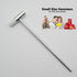 Small Hammer, Lightweight Mallet with Plastic Head and Metal Head, Small Size Craft Hammer for Toy Building Projects, Jewelry, Watch, Tuning, Wood...