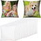 15 pcs Sublimation Blanks Pillow Cases 16"x 16" White Cushion Covers Pillow Covers Heat Transfer DIY Custom Picture Pillow Covers Glossy Satin (4)...