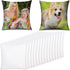 15 pcs Sublimation Blanks Pillow Cases 16"x 16" White Cushion Covers Pillow Covers Heat Transfer DIY Custom Picture Pillow Covers Glossy Satin (4)...