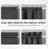 MIULEE Sidelight French Door Blackout Curtain Thermal Insulated Drapes Light Blocking Window Treatment Curtain for Narrow Glass Door Rod Pocket wi...