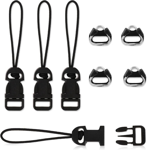 Camera Quick Release Strap, 4 Pcs Black Adjustable Camera Strap Quick Release Clips Connector Buckle Quick Release Connect Adapter to Camera Neck ...