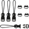 Camera Quick Release Strap, 4 Pcs Black Adjustable Camera Strap Quick Release Clips Connector Buckle Quick Release Connect Adapter to Camera Neck ...