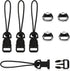 Camera Quick Release Strap, 4 Pcs Black Adjustable Camera Strap Quick Release Clips Connector Buckle Quick Release Connect Adapter to Camera Neck ...