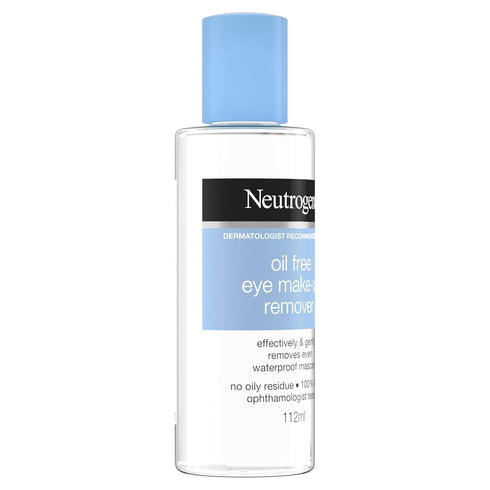 Neutrogena Oil-Free Liquid Eye Makeup Remover, Residue-Free, Non-Greasy, Gentle & Skin-Soothing Makeup Remover Solution with Aloe & Cucumber Extra...