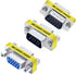 DTECH 3-Pack VGA Connector Female to Female Gender Changer Male to Female Adapter, Male to Male Coupler...