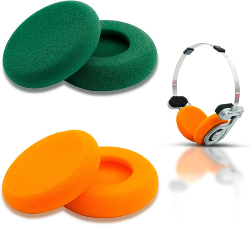 GVOEARS Replacement Cushion Earpads for Koss Portapro Headphones 2 Pairs (Green + Orange)...