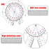 Goniometer 12 inch, Transparent Orthopedic Angle Ruler Plastic Goniometer, 360 Degree Clear Protractor Physical Therapy for Body Measuring Tape Go...