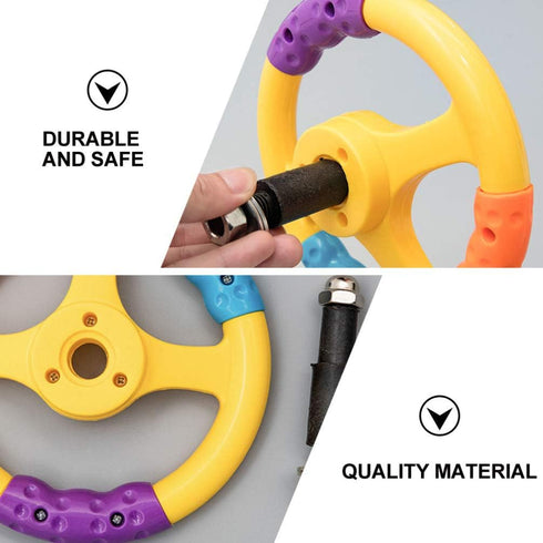 Alipis 1 Pc Children's Steering Wheel Car Seat Toys Toy Steering Wheel for Car Steering Wheel for Bumper Car Kids Car Toys para Toy Cars Toy Car S...