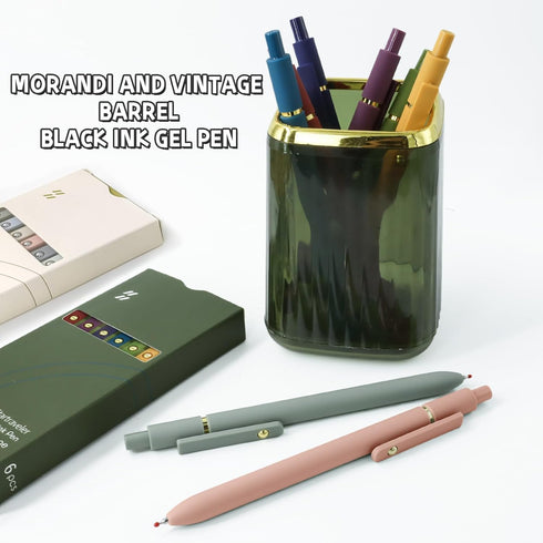 12 Pcs Gel Pens 0.5mm Quick Dry Black Ink Pens Fine Point Smooth Writing Pens, Cute Office and School Supplies Gifts for Women Teacher Students (1...