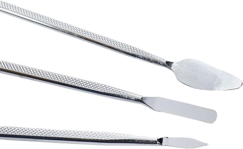 3pcs Metal Spudger Set Metal Spudger Dual Ends Opening Pry Tools Professional Opening Repair Pry Tool Pry Bar Disassemble Hand Tool Kit for Electr...