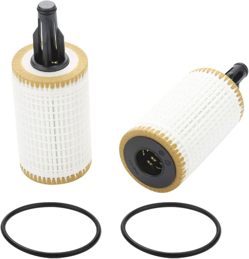 2 Pcs Engine Oil Filter Compatible With Mercedes-Benz C, CLS, E, CLE, S, ML, SL Series, Replace #2761800009, HU7025z, OX814D, L394...