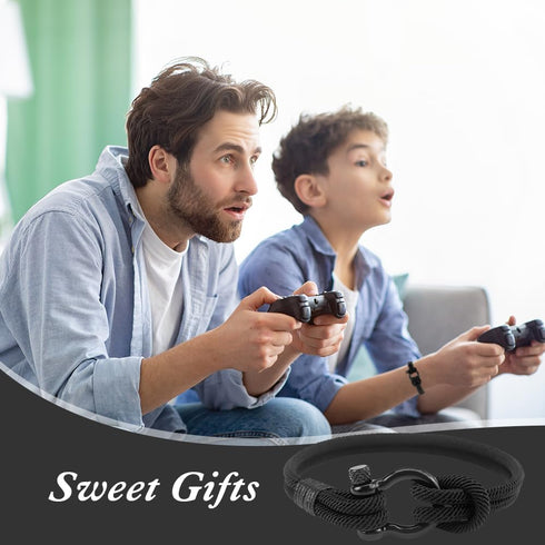 Back to School Supplies Graduation Gifts for Him First Day Gifts for Son Grandson Teenagers Black Bracelet...