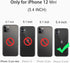 Design for iPhone 12 Mini Waterproof Case, Full Body Shockproof Case for iPhone 12 Mini Case with Screen Protector, Dust Proof Phone Case Cover fo...