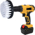 HIFROM Drill Brush - 4 inch Power Drill Attachment Soft Bristle White Quick Change Shaft Scrub Cleaning Brush for Carpet, Upholstery, Leather, Gla...
