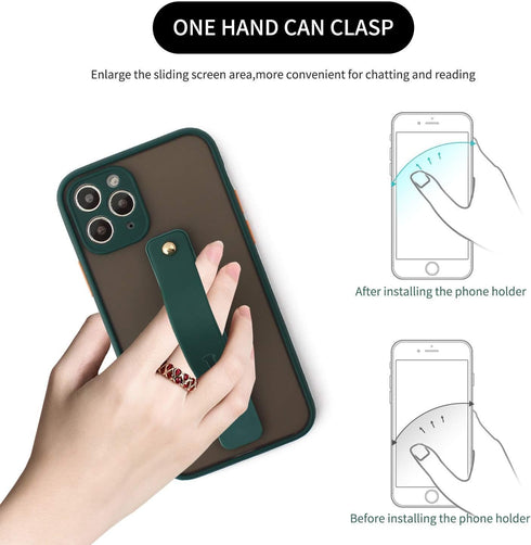 Removable and Reusable Cell Phone Grip Strap, Yetaida Telescopic Finger Kickstand Bracket Universal Silicone Phone Holder Stand and Portable Finge...