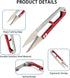 UCEC 12 PCS Thread Snips for Sewing Scissors Crochet Small Scissors Thread Cutter Yarn Cutter, 4.2" Sewing Snips Great for Stitch, Embroidery, Kni...