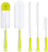 Bottle Cleaning Brush Set - Long Handle Bottle Cleaner for Washing Narrow Neck Beer Bottles, Sports Water Bottles with Straw Brush, Kettle Spout/L...