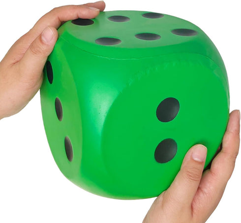 Giant 5.9 Inches Kawaii Foam Dice: A Fun-Filled, Educational Toy for Game Nights and Learning Sessions (Lucky Green)...