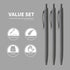 Pens Bulk, 50 Pack No Bleed Black Click Pens, Wholesale Retractable Ballpoint Pens, Pens Medium Point, Smooth Ink Pens, 1.0MM Black Ink...