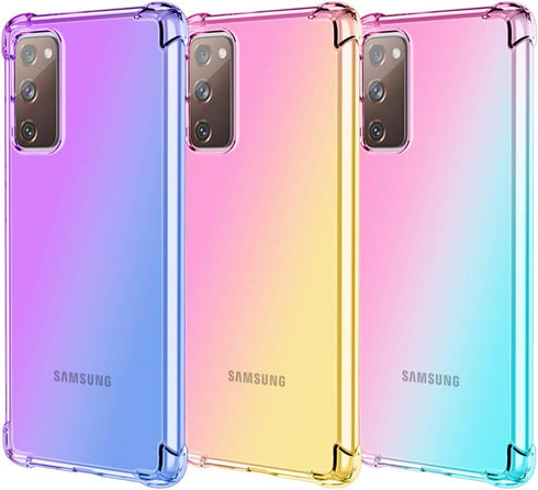 Osophter for Galaxy S20 FE 5G Case Clear Transparent Reinforced Corners TPU Shock-Absorption Flexible Cell Phone Cover for Samsung Galaxy S20 FE 5...