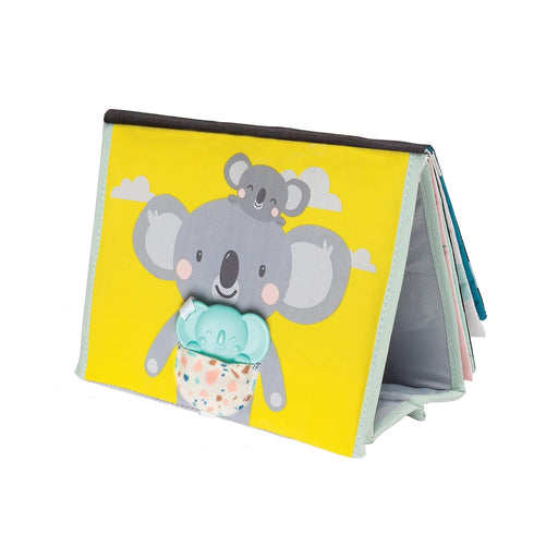 Taf Toys Tummy Time Toys High Contrast Baby Book. Fun, Interactive Crinkle Books for Babies with Mirror & Soft Koala Teether - Baby Tummy Time Boo...