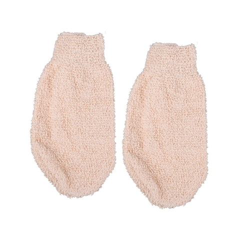 2pcs Bathing Gloves Bath Scrub Gloves Face Sponge Loofah Gloves Exfoliating Sponge Bathrobes for Girls Bath Massage Glove Mittens for Women Exfoli...