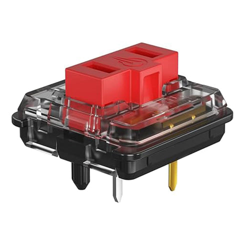 Kailh 1350 Chocolate Red Low Profile Mechanical Keyboard Switches,Linear RGB/SMD Switch(10pcs,Choc Red)...
