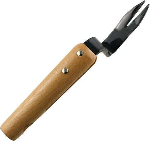 Carbon Steel Garden Weeding Tool Rooter Garden Tool Hand Weeder Fork Solid Long Wood Handle Garden Agricultural Tool...