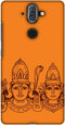 AMZER Slim Fit Handcrafted Designer Printed Snap On Hard Shell Case Back Cover with Screen Cleaning Kit Skin for Nokia 8 Sirocco - Almighty Rams 4...