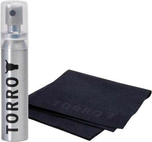 TORRO Screen/Lens Cleaner Kit – 25ml Screen Cleaning Spray and Ultra-Premium Microfiber Cleaning Cloth (15cm x 15cm) Suitable for Smartphone, iPad...