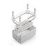 QILIPSU Junction Box with Mounting Plate 110x80x70mm, Clear Cover Plastic DIY Electrical Project Case IP67 Waterproof Dustproof Enclosure Grey (4....