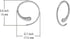 Boma Jewelry Sterling Silver Pull Through Hoop Earrings...