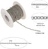 DanLingJewelry 30 Feet 304 Stainless Steel Unwelded Cable Chain Spool Link in Bulk for Necklace Jewelry Accessories DIY Making 3x2mm...