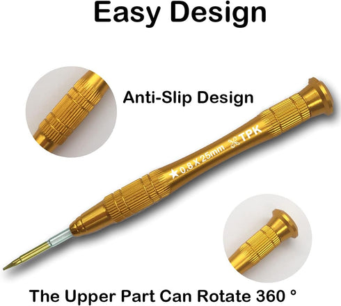 Precision 0.8 mm 5-Point Pentalobe Screwdriver,New 5 Point Star Pentalobe Screwdriver for iPhone 5S iPhone 6 / 6S / 6 s Plus / 5C / 5/4 / 4G / 4S ...