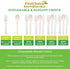 Disposable Wooden Spoons, 100 Piece, 6" Length Wooden Utensils Wooden Cutlery in Paper Box...