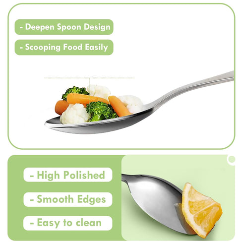Lehoo Castle Kids Silverware, 6Pcs Toddler Utensils, Kids Utensils Includes Toddler Forks and Spoons, Knives, Toddler Silverware Stainless Steel (...