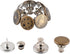 CM 10 Pcs No Sewing Perfect Fit Instant Button Metal Adds Or Reduces an Inch to Any Pants Waist in Seconds 17mm...