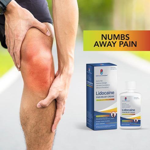 Westlake Lidocaine 4% Muscle & Joint Pain Relief Numbing Cream | Maximum OTC Strength | 2 Pack...