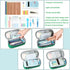 Homecube Pencil Case Oxford Fabric Waterproof Pencil Bag Make-up Pen Pouch Durable Stationery Bag Pen Holder for Man & Women, Grey lining-Green...