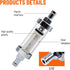 5/16 inch 9747 Inline Fuel Filter With Clear View Glass And Chrome (2)...