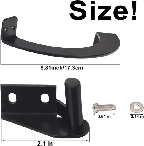Grills Side Door Stop Arc & Grills Lid Hinge Kit Compatible with Traeger Grills, Traeger Pellet Grills, Include One Left Side And One Right Side H...