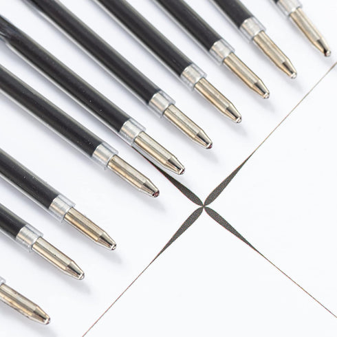 20 Pieces Ballpoint Pen Refills Black Ink 1.0mm Medium Point Smooth Writing Pen Refills Replacement Gel Ink Refills for Retractable Ballpoint Pen ...