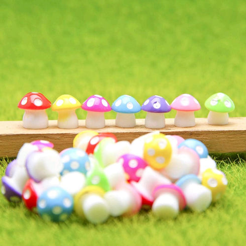 20Pcs Fairy Garden Mushrooms - Mini Mushroom Miniature Figurines for Micro Landscape/Bonsai Craft (Miniature Mushroom? 20Pcs)...