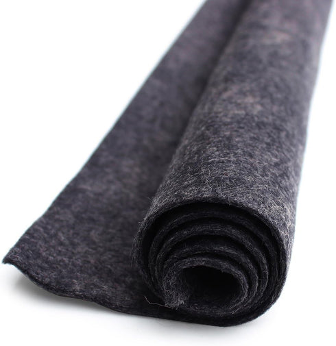 Licorice Black - Wool Felt Oversized Sheet - 35% Wool Blend - 1 12x18 inch Sheet...